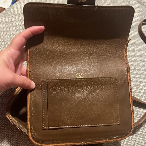 Valentino Garavani Vintage PROJECT Brown Leather Crossbody Bag - Picture 5 of 17